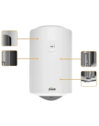 Elektrinis vandens šildytuvas Ferroli Calypso 80 VE, 80L