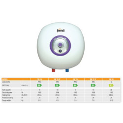 Vandens šildytuvas Ferroli Bravo SN 15 S, 15L, po plautuve