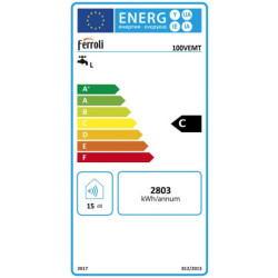 Kombinuotas vandens šildytuvas Ferroli Calypso MT 100 VE, 100L