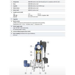 Fekalinis siurblys Pedrollo FAMILY-GM 0.50kW 230V