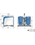 Vandens siurblys Pedrollo DUAL DG-BLU 3+3 su dažnio keitikliu 2x0.75kW