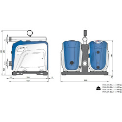 Vandens siurblys Pedrollo DUAL DG-BLU 3+5 su dažnio keitikliu 0.75+1.1kW