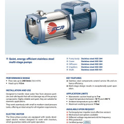 Daugiapakopis siurblys Pedrollo FCRm 200/5 230V (1.8 kW, 5 pakopos)