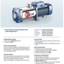 Daugiapakopis siurblys Pedrollo FCR 15/4 400V (5.5 kW, 4 pakopos)