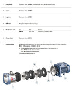 Daugiapakopis siurblys Pedrollo FCRm 80/2 230V (0.3 kW, 2 pakopos)