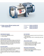 Daugiapakopis siurblys Pedrollo FCRm 80/2 230V (0.3 kW, 2 pakopos)