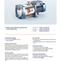 Daugiapakopis siurblys Pedrollo FCRm 80/2 230V (0.3 kW, 2 pakopos)