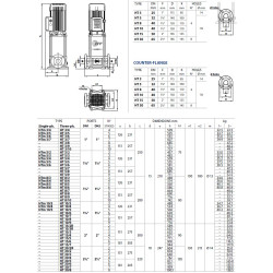 Vertikalus siurblys Pedrollo HTm 5/2 230V (0.75 kW, 2 pakopos)