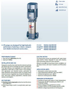 Vertikalus siurblys Pedrollo HTm 5/4 230V (1.5 kW, 4 pakopos)