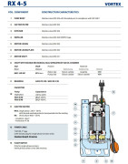 Drenažinis siurblys Pedrollo RXm 5/40 VORTEX-GM, su magnetine plūde