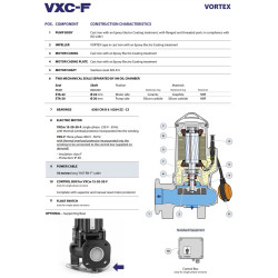 Fekalinis siurblys Pedrollo VXCm 20/65-F, 230V