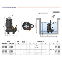 Fekalinis siurblys Pedrollo VXCm 30/65, 230V