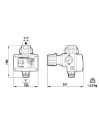 Elektrinis slėgio reguliatorius Pedrollo PRESFLO VARIO 230V 1.5kW