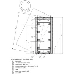 Akumuliacinė talpa Kospel SV-1000