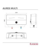 Momentinis vandens šildytuvas Ariston Aures M5 EU 5kW