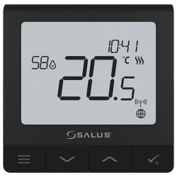 Patalpos termostatas Salus SQ610B Quantum, potinkinis, 230V, juodas