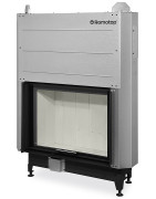 Plieninis židinio ugniakuras Romotop KV HEAT H3LJ04, 5.5-14.2 kW, šviesi pakura