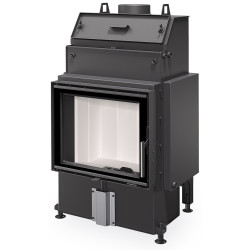 Plieninis židinio ugniakuras Romotop HW4N04, iki 12.9 kW, šviesi pakura
