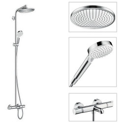 Dušo komplektas Hansgrohe Crometta S Showerpipe 240, su vonios termostatu