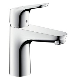 Praustuvo maišytuvas Hansgrohe Focus 100, chromas, su vožtuvu