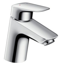 Praustuvo maišytuvas Hansgrohe Logis 70, chromas, su vožtuvu