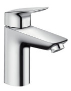 Praustuvo maišytuvas Hansgrohe Logis 100, chromas, su vožtuvu