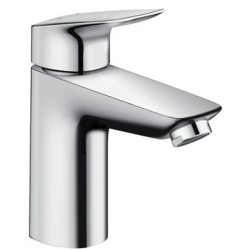 Praustuvo maišytuvas Hansgrohe Logis 100, chromas, su vožtuvu