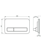 WC mygtukas Villeroy&Boch ViConnect 200G, baltas
