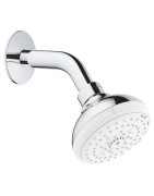 Dušo galva Grohe Tempesta 100, su alkūne, 4 srovių