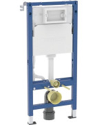 Rėmas unitazui Geberit Duofix Basic su Delta bakeliu, 112 cm, su laikikliais
