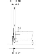 Bidė rėmas Geberit Duofix, mėlynas, 112 cm