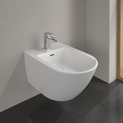 Bidė Villeroy&Boch Subway 3.0, pakabinama, baltos spalvos