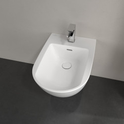 Bidė Villeroy&Boch Subway 3.0, pakabinama, baltos spalvos