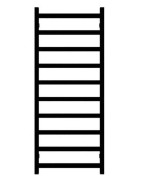 Rankšluosčių džiovintuvas Terma Simple 1200x500 SX, matinis juodas