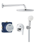 Potinkinė dušo sistema Grohe BauEdge su Tempesta 250 dušo galva, chromas