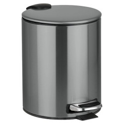 Šiukšliadėžė Bemeta Graphit, 5 l, su pedalu