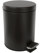Šiukšliadėžė Bemeta Dark, 3 l, su SoftClose dangčiu, juoda matinė