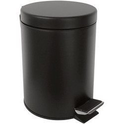 Šiukšliadėžė Bemeta Dark, 3 l, su SoftClose dangčiu, juoda matinė