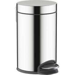 Šiukšliadėžė Hansgrohe AddStoris, 3 l, su pedalu, chromas