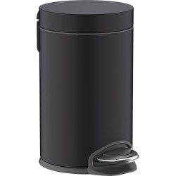 Šiukšliadėžė Hansgrohe AddStoris, 3 l, su pedalu, juoda matinė