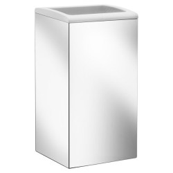 Šiukšliadėžė Keuco Moll, 25 l, tvirtinama prie sienos, balta / chromas