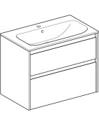 Spintelė su praustuvu Geberit Selnova Square 80 cm, balta blizgi