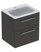 Spintelė su praustuvu Geberit Selnova Square 60 cm, lava