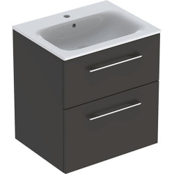 Spintelė su praustuvu Geberit Selnova Square 60 cm, lava