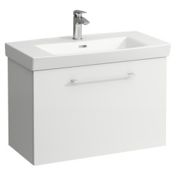 Spintelė su praustuvu Laufen Pro 80 cm, balta, 1 stalčius