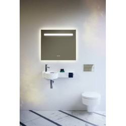 Veidrodis Laufen Leelo 45 x 80 cm su LED šviestuvu, aliuminio rėmas