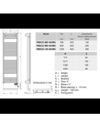 Elektrinis rankšluosčių džiovintuvas Zehnder Aura 1226x500, 300 W, programuojamas, chromas