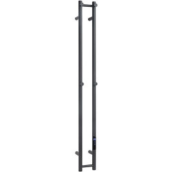 Elektrinis rankšluosčių džiovintuvas Bemeta Pillar 2, 125x1180 mm, 61 W, juoda matinė