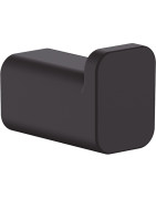 Kabliukas Hansgrohe AddStoris Q, juodas matinis