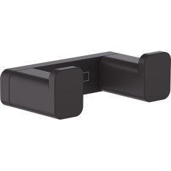 Dvigubas kabliukas Hansgrohe AddStoris Q, juodas matinis